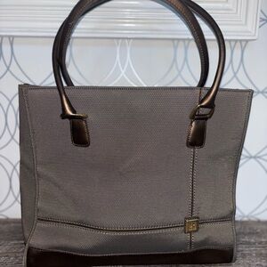 Diane von Furstenberg DVF Canvas & Leather Tote Shopper Bag